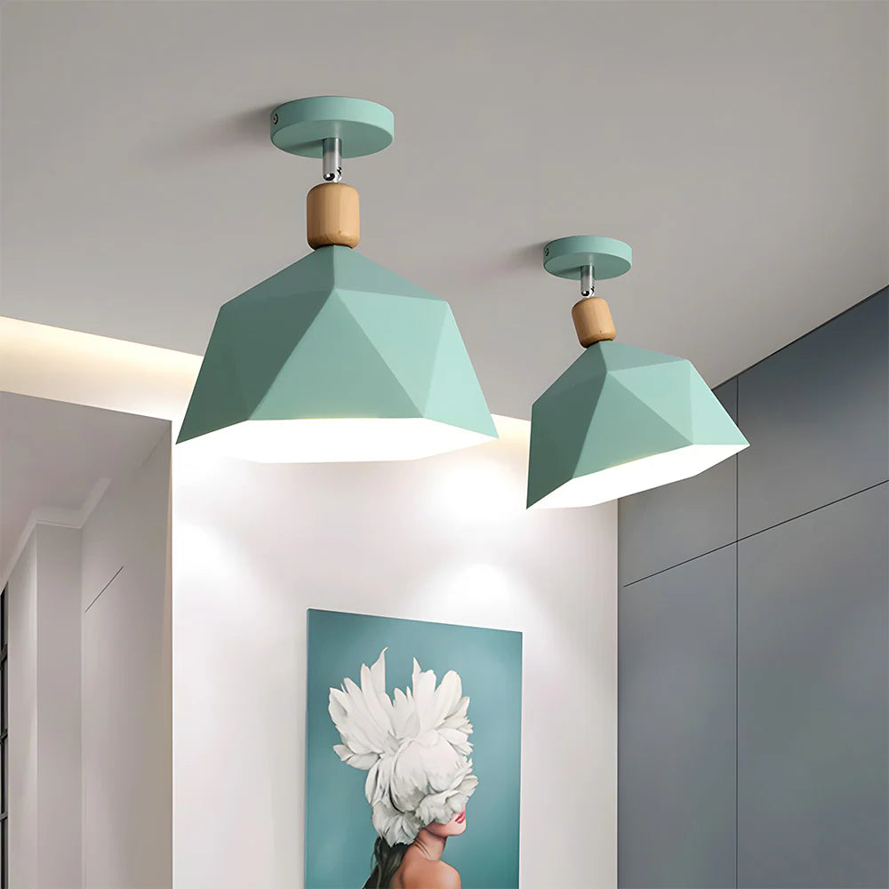 Elegante Eenvoudige Macaron Metalen Plafondlamp