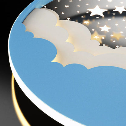 Creatieve Cartoonsterren Maan Acryl LED Plafondlamp