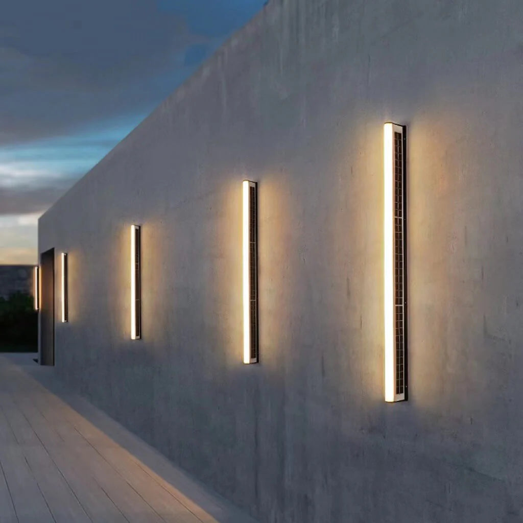 Moderne Lange Acryl Solar LED Wandlamp