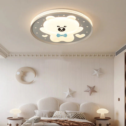 Hedendaagse Kinderen Ronde Beer LED Plafondlamp