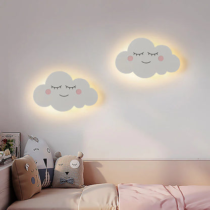Noordse Creatieve Wolken Emoji LED Wandlamp