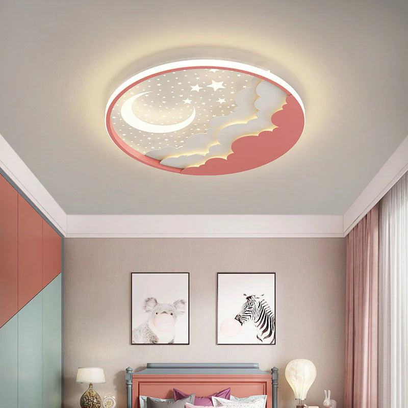 Creatieve Cartoonsterren Maan Acryl LED Plafondlamp