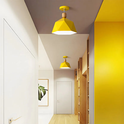 Elegante Eenvoudige Macaron Metalen Plafondlamp