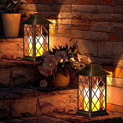 Solar Hanglamp met Ingebouwde LED Kaars – Creatieve Buitenverlichting