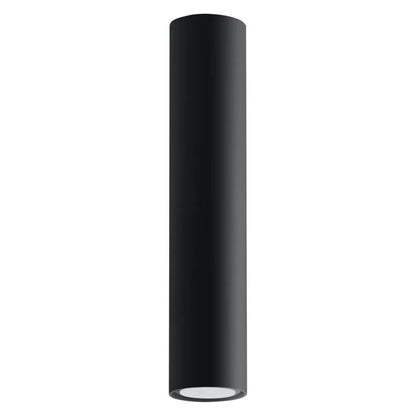 Strakke Zwarte Buis Plafondlamp 30cm