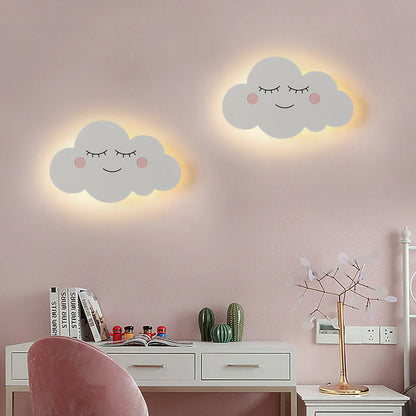 Noordse Creatieve Wolken Emoji LED Wandlamp