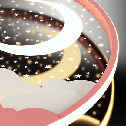 Creatieve Cartoonsterren Maan Acryl LED Plafondlamp