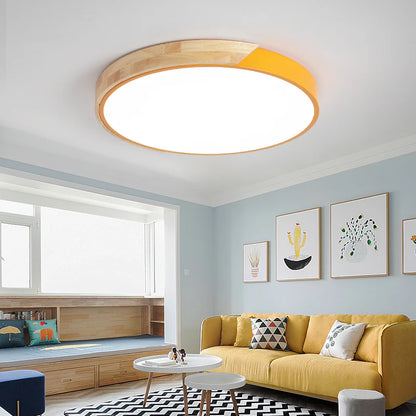 Ronde LED Plafondlamp met Kleuraccent