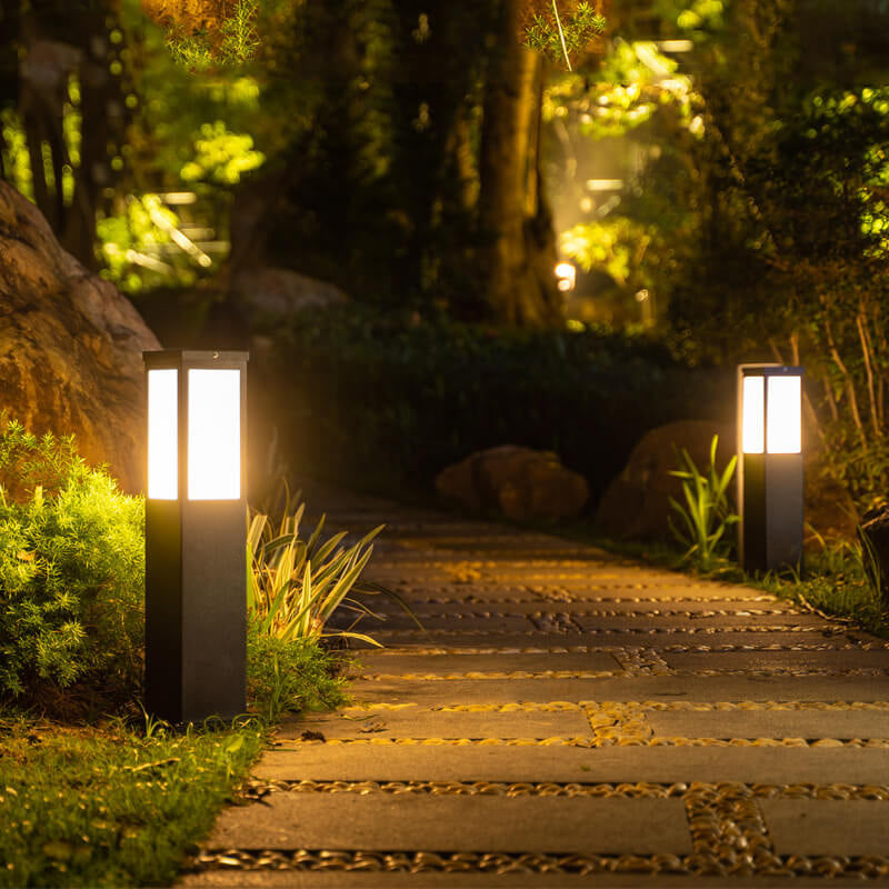 IP65 Vierkant Buitenlamp met Warm LED Licht
