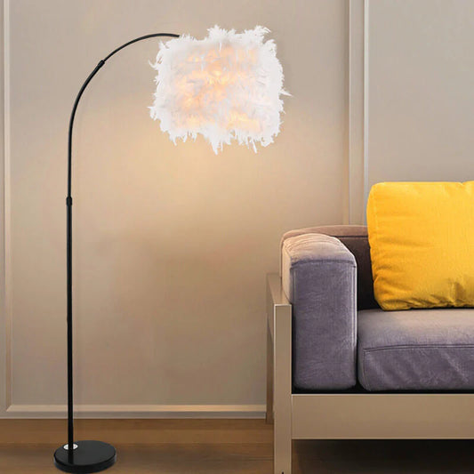 Nordic Staande Vloerlamp met Verenlampenkap