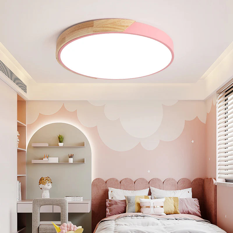 Ronde LED Plafondlamp met Kleuraccent