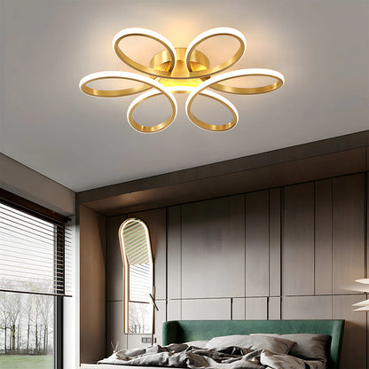 Minimalistische Bloemblaadje Metalen LED Plafondlamp