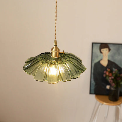 Retro Bloemvorm Glazen Hanglamp
