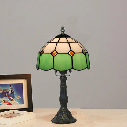 Mediterraanse Handgemaakt Glas Tiffany Tafellamp