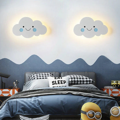 Noordse Creatieve Wolken Emoji LED Wandlamp