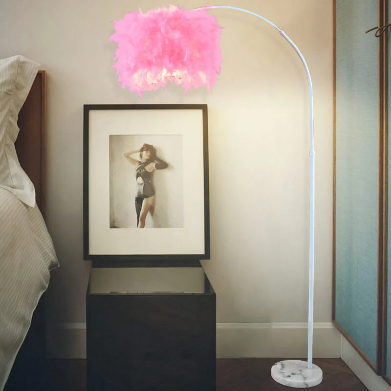 Nordic Staande Vloerlamp met Verenlampenkap
