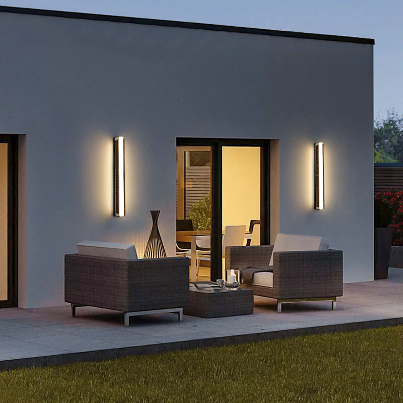 Moderne Lange Acryl Solar LED Wandlamp