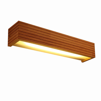 Minimalistische Houten Rustieke LED Wandlamp