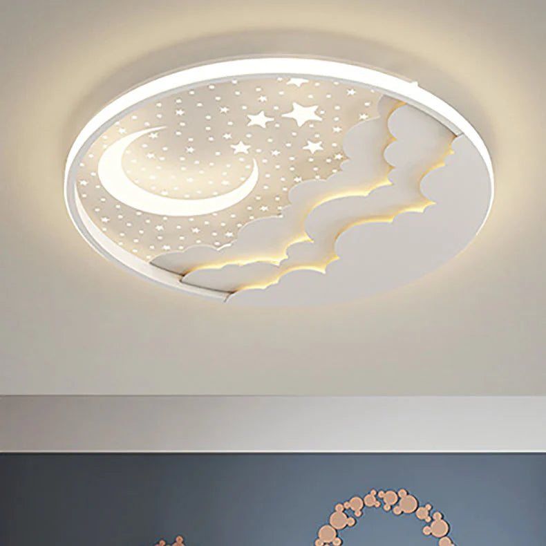 Creatieve Cartoonsterren Maan Acryl LED Plafondlamp