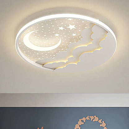 Creatieve Cartoonsterren Maan Acryl LED Plafondlamp