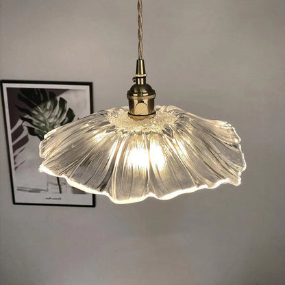 Retro Bloemvorm Glazen Hanglamp
