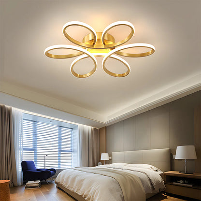 Minimalistische Bloemblaadje Metalen LED Plafondlamp