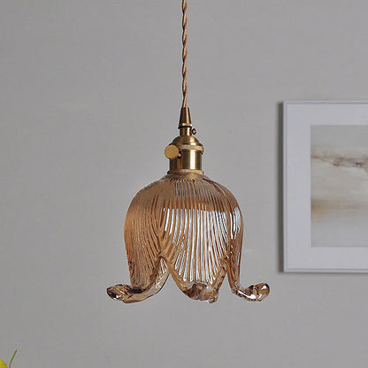Bloom Glow Glazen Bloemvormige Hanglamp