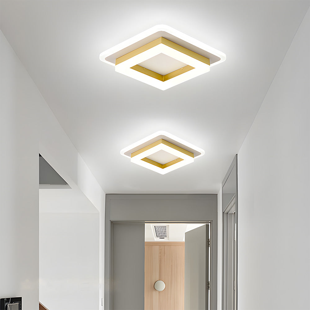 Variant image for Vierkante LED Plafondlamp – Modern Zwart Ontwerp voor Slaapkamer en Gang-5