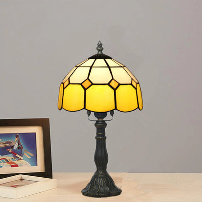 Mediterraanse Handgemaakt Glas Tiffany Tafellamp