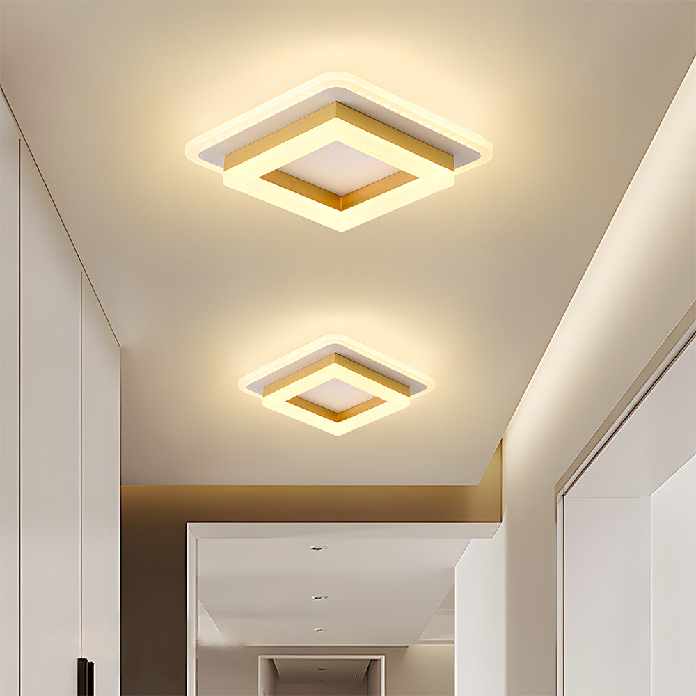 Variant image for Vierkante LED Plafondlamp – Modern Zwart Ontwerp voor Slaapkamer en Gang-6