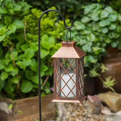 Solar Hanglamp met Ingebouwde LED Kaars – Creatieve Buitenverlichting