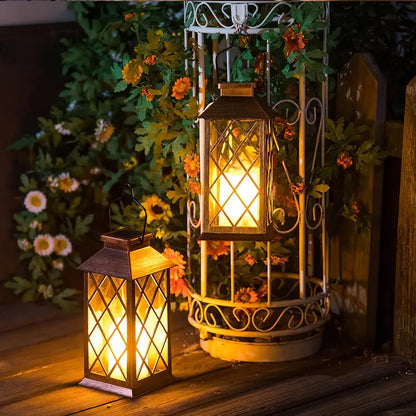 Solar Hanglamp met Ingebouwde LED Kaars – Creatieve Buitenverlichting