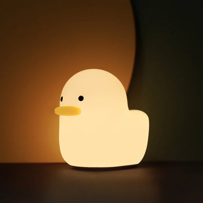 Moderne Lieve Eend Siliconen Zachte Nachtlamp