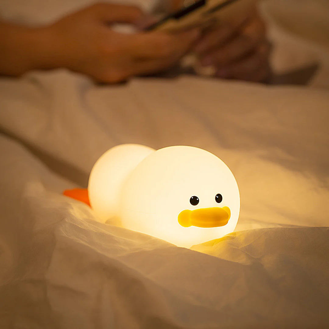Moderne Lieve Eend Siliconen Zachte Nachtlamp