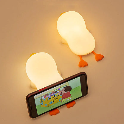 Moderne Lieve Eend Siliconen Zachte Nachtlamp