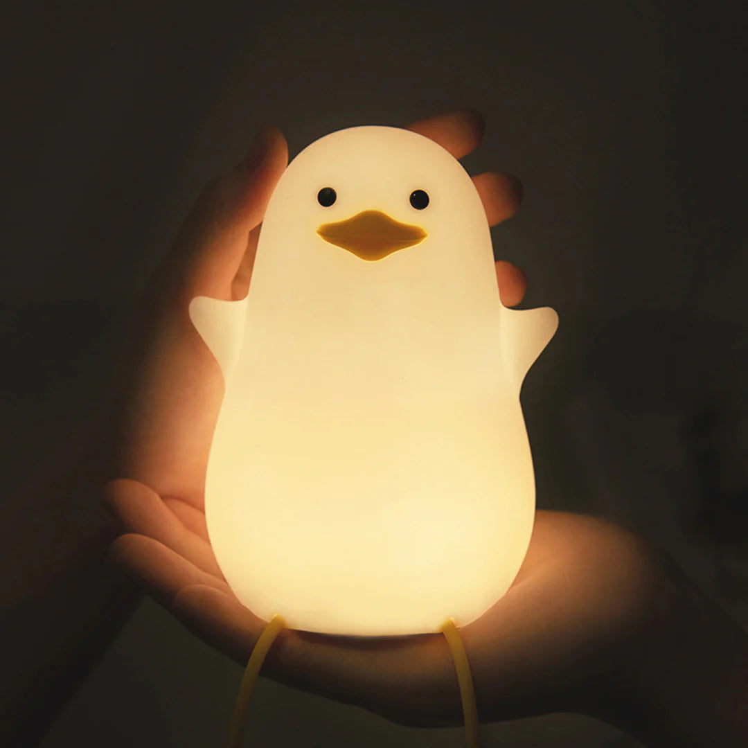 Moderne Lieve Eend Siliconen Zachte Nachtlamp