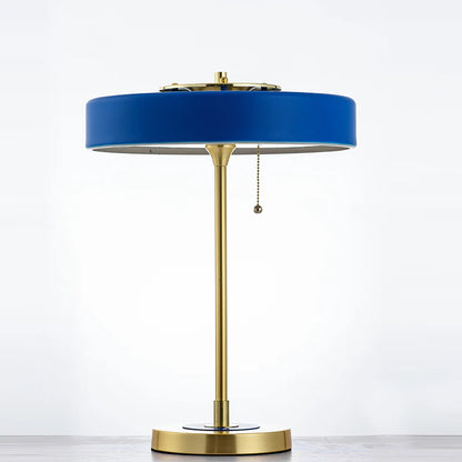 Retro Schijf Tafelamp met Futuristische Touch