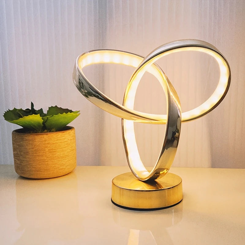 Dimbare Mobius-bureaulamp-Futuristische USB-zaklamp