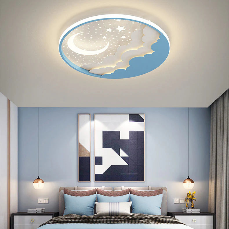 Creatieve Cartoonsterren Maan Acryl LED Plafondlamp