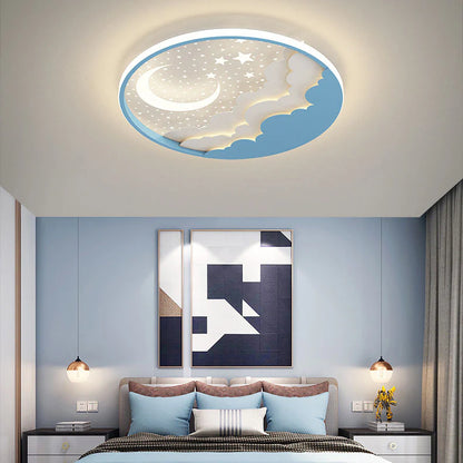 Creatieve Cartoonsterren Maan Acryl LED Plafondlamp