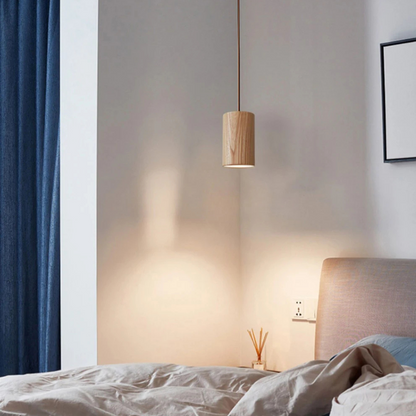 Borealis Glow Scandinavische Houten Hanglamp
