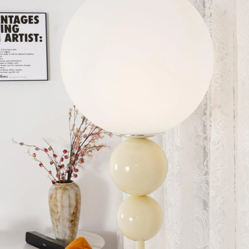 Clavel Glow-Moderne Vloerlamp van Metaal en Glas