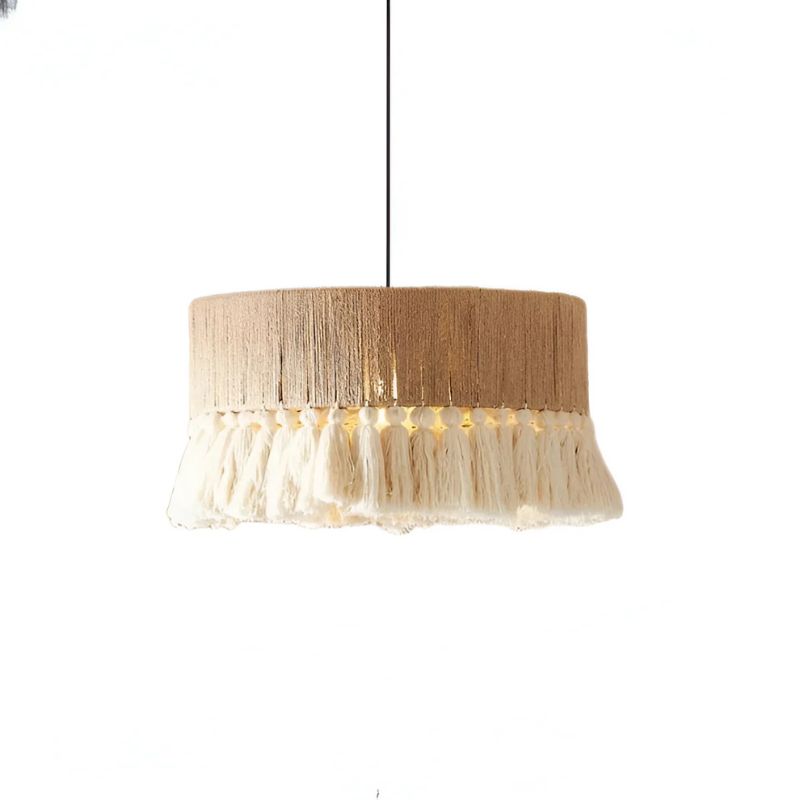 Boho Vintage Hennep Touw Tassel Kroonluchter
