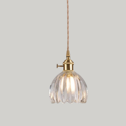 Luxe Tiffany Hanglamp met Walnoothout