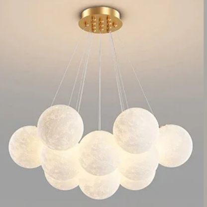 Moderne Bubble Kroonluchter met Glazen Bollen