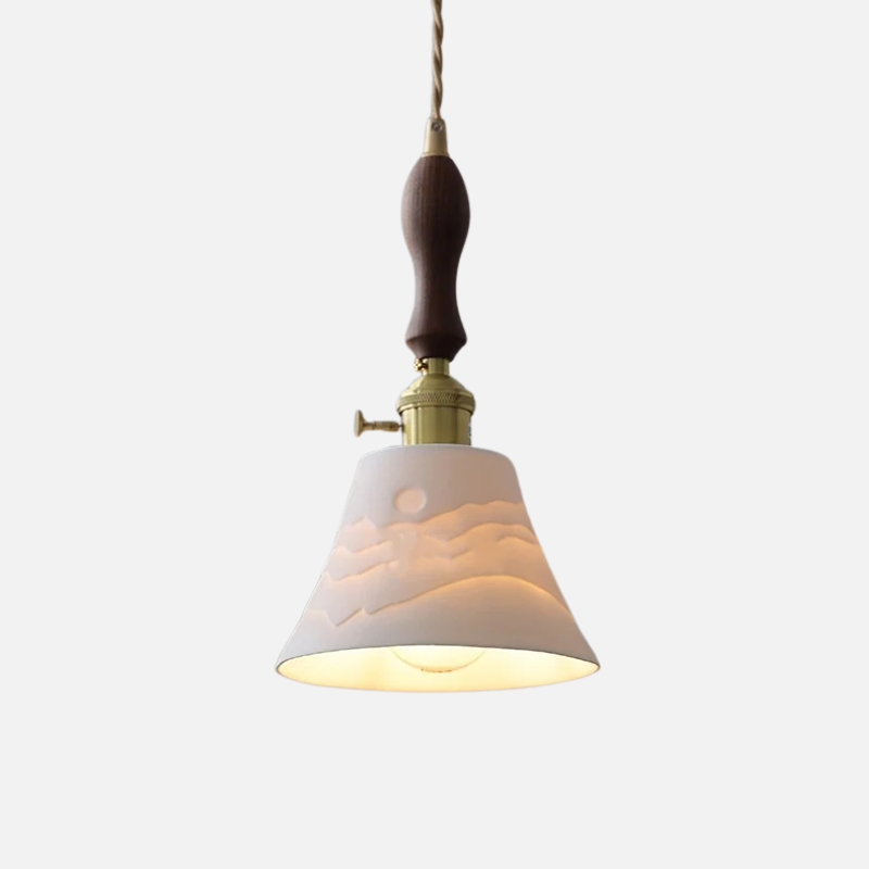 Scandinavian Elegance Witte Keramische Hanglamp