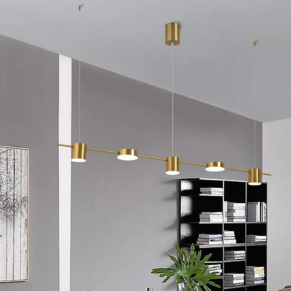 Aurora Lineaire Hanglamp met Minimalistische Koppen