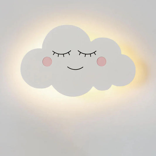 Noordse Creatieve Wolken Emoji LED Wandlamp