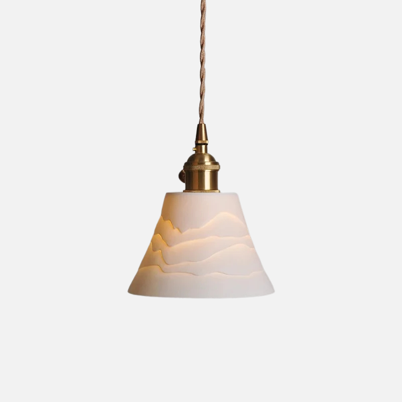 Scandinavian Elegance Witte Keramische Hanglamp