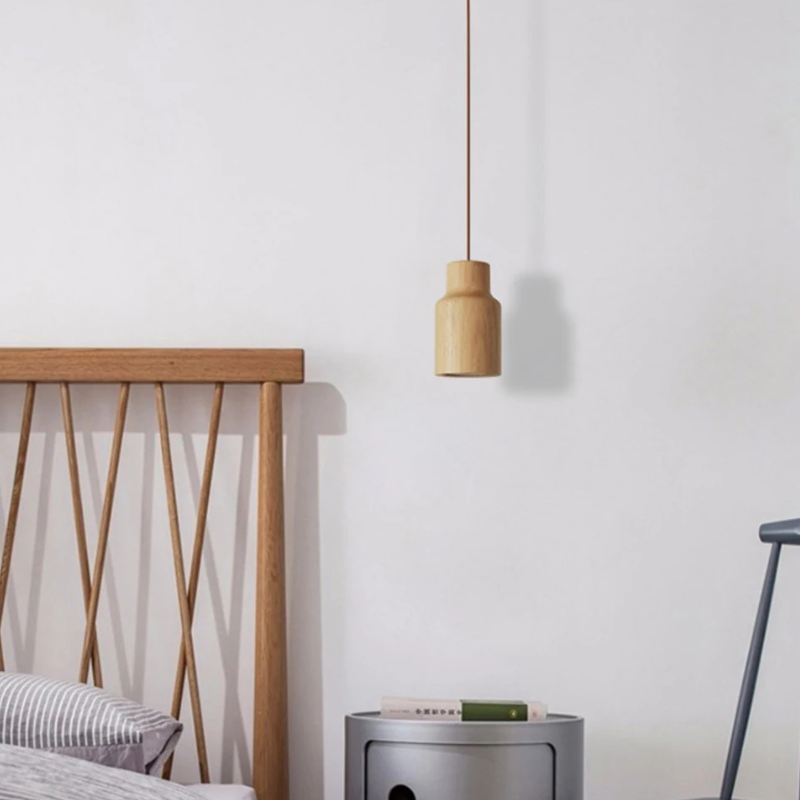 Borealis Glow Scandinavische Houten Hanglamp